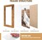 5x7 Picture Frames Set of 6, Rustic Photo Frames Collage for Wall Decor Mounting or Table Display,Home Decorative Wall Gallery Picture Photo Frame Wood Brown,Walnut